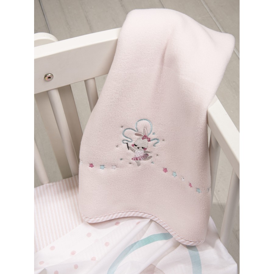 Nima Bebe Κουβέρτα 110x140 - Ballet Bunny Ροζ