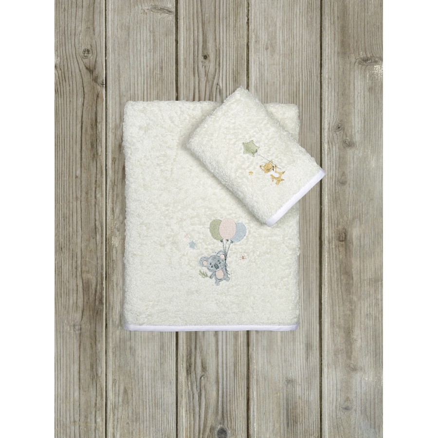 Nima Bebe Σετ Πετσέτες (30x50 + 70x140) - Jouer Γκρι