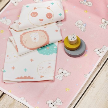 Nima Bebe Σετ Σελτεδάκια (2 x 55x75) - Bambina Πολύχρωμο