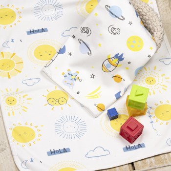 Nima Bebe Σετ Σελτεδάκια (2 x 55x75) - Hugo Κίτρινο, Γαλάζιο