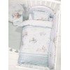 Nima Bebe Σετ Σεντόνια Κούνιας - Joy Ride Λευκό, Γαλάζιο   (2 x 120x170   30x40)