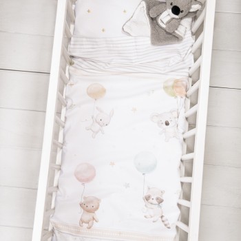 Nima Bebe Σετ Σεντόνια Λίκνου - Jouer Πολύχρωμο   (2 x 70x110)