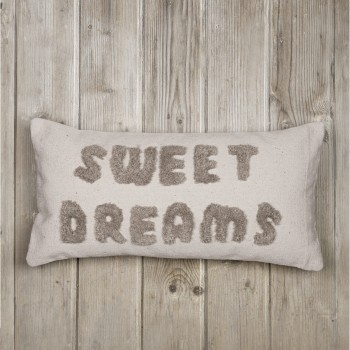 Nima Home Διακοσμητική Μαξιλαροθήκη 30x60 - Sweet Dreams Εκρού