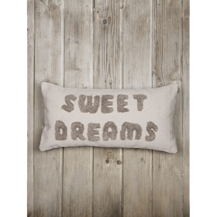 Nima Home Διακοσμητική Μαξιλαροθήκη 30x60 - Sweet Dreams Εκρού