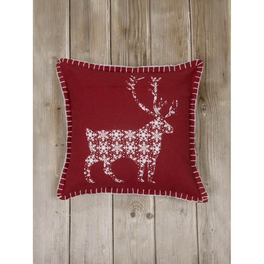 Nima Home Διακοσμητική Μαξιλαροθήκη 45x45 - Glory Κόκκινο, Λευκό