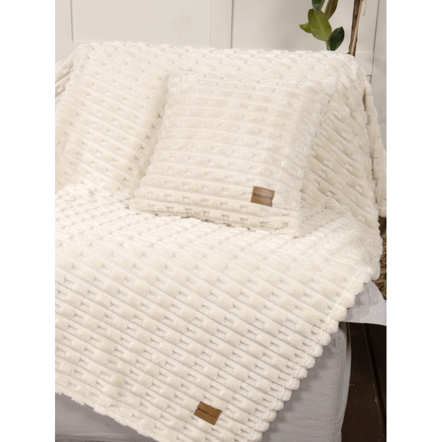 Nima Home Διακοσμητική Μαξιλαροθήκη 45x45 - Savara Light Beige Μπεζ