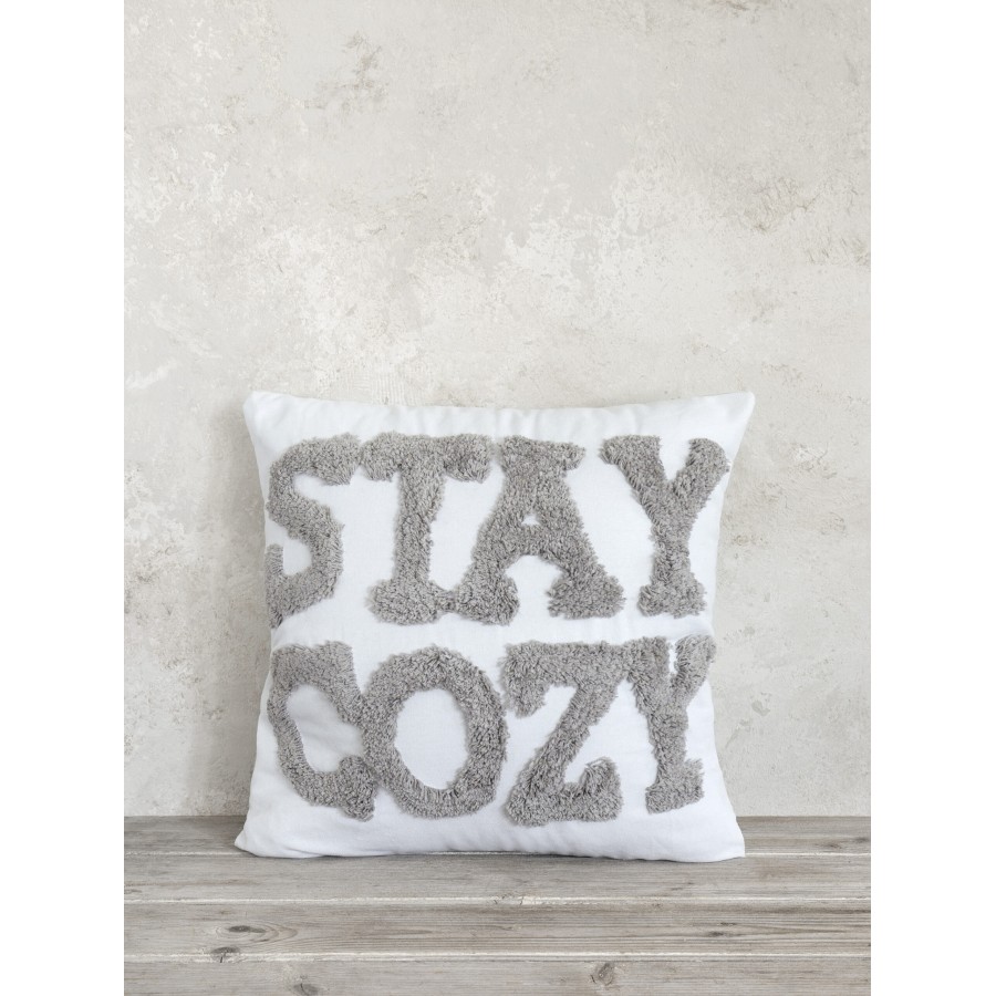 Nima Home Διακοσμητικό Μαξιλάρι 45x45 - Cozy Εκρού, Μπεζ