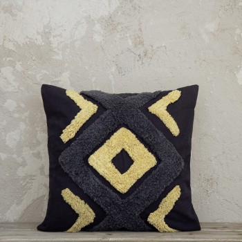 Nima Home Διακοσμητικό μαξιλάρι 45x45 - Aziza Dark Gray Γκρι