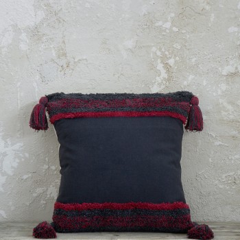 Nima Home Διακοσμητικό μαξιλάρι 45x45 - Janelle Dark Gray Γκρι