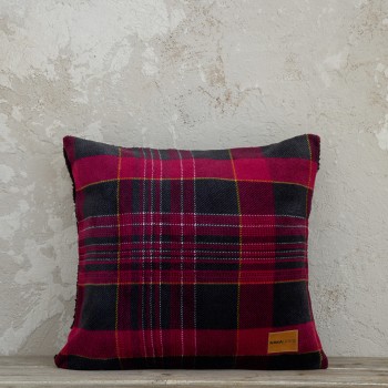 Nima Home Διακοσμητικό μαξιλάρι 45x45 - Noit Κόκκινο, Μαύρο