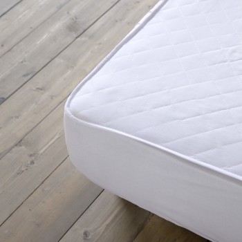 Nima Home Επίστρωμα 180x200+30 Abbraccio - Καπιτονέ με Φούστα Ύφασμα Λευκό