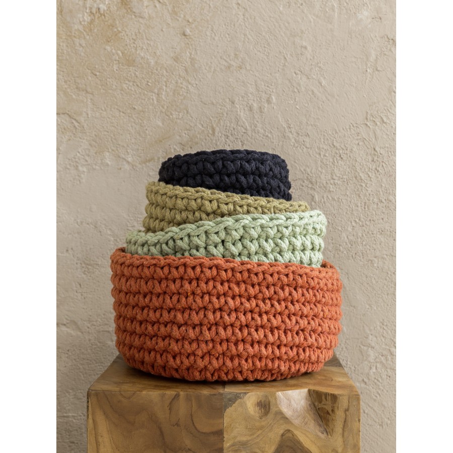 NIMA Home Καλάθι 28x15 - Panier Deep Orange Πορτοκαλί