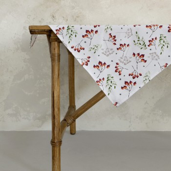 Nima Home Καρέ 85x85 - Mistletoe Λευκό,  Κόκκινο, Πράσινο