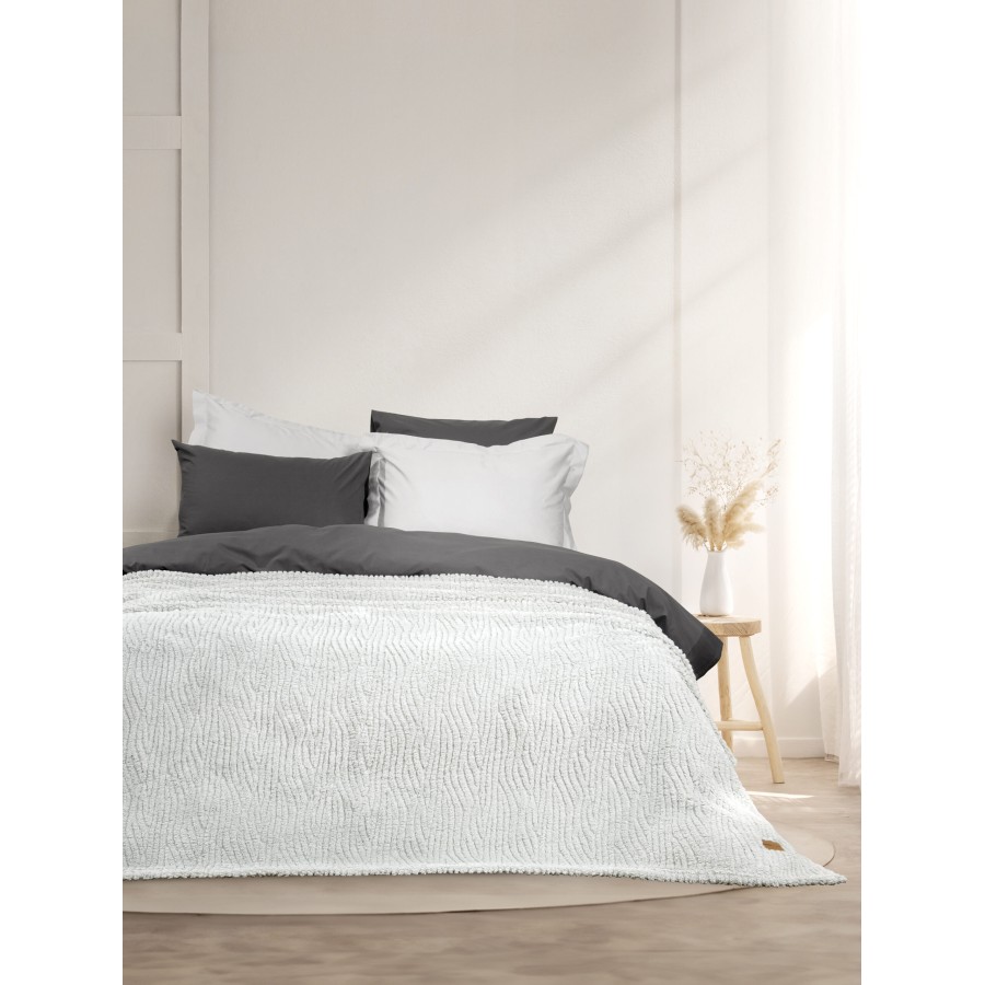 Nima Home Κουβέρτα Μονή 160x220 - Serenus Gray Γκρι