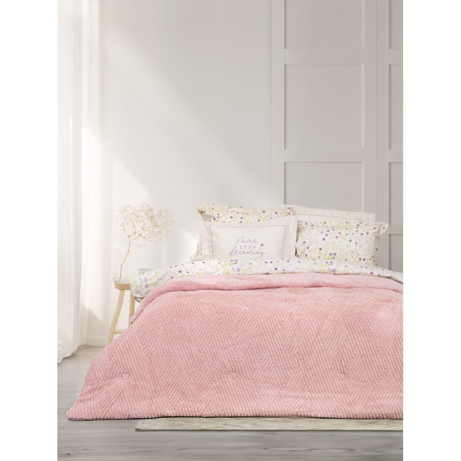 Nima Home Κουβέρτα/Πάπλωμα Γίγας 240x260 - Velva Rose Ροζ   240x260