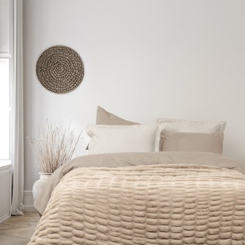 Nima Home Κουβέρτα Υπέρδιπλη 220x240 - Mossy Beige Μπεζ