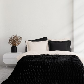 Nima Home Κουβέρτα Υπέρδιπλη 220x240 - Mossy Black Μαύρο