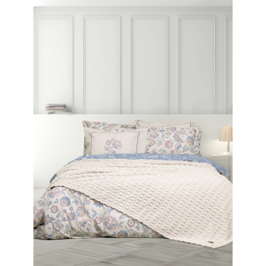 Nima Home Κουβέρτα Υπέρδιπλη 220x240 - Savara Light Beige Μπεζ