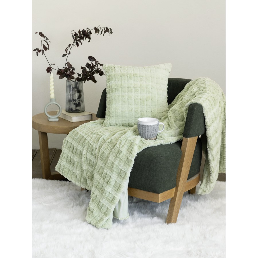 Nima Home Κουβέρτα καναπέ 130x170 - Weave Mint Μέντα