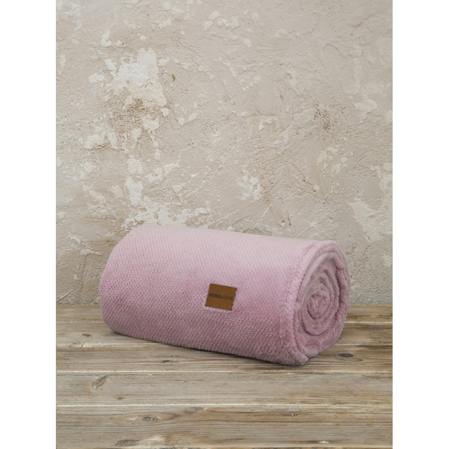 Nima Home Κουβέρτα καναπέ Jacquard 130x170 - Mellow Pink Ροζ