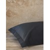 Nima Home Μαξιλαροθήκες Oxford Superior Satin - Black Mαύρο