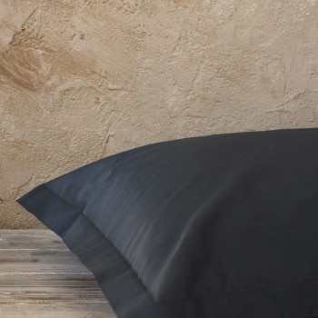 Nima Home Μαξιλαροθήκες Oxford Superior Satin - Black Mαύρο