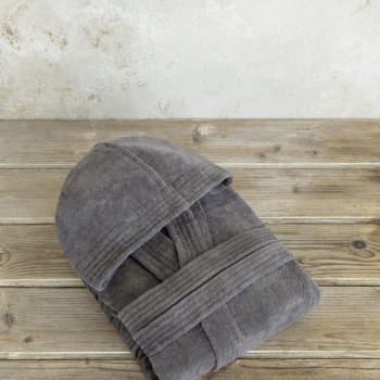Nima Home Μπουρνούζι με κουκούλα Zen - Extra Large - Midnight Gray Γκρι