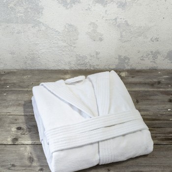 Nima Home Μπουρνούζι με κουκούλα Zen - Small - White Λευκό