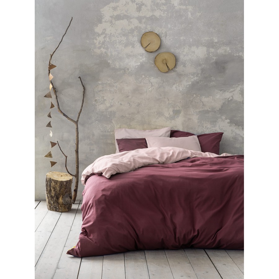 Nima Home Πάπλωμα Μονό 160x240 Abalone - Nude / Bordeaux Μπεζ, Μπορντώ   160x240