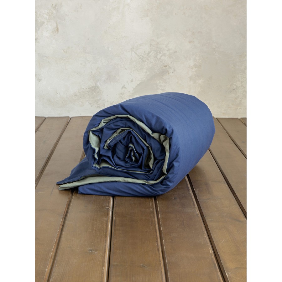 Nima Home Παπλωματοθήκη Γίγας Colors - Rock Green / Dark Denim Πράσινο, Μπλε   240x260