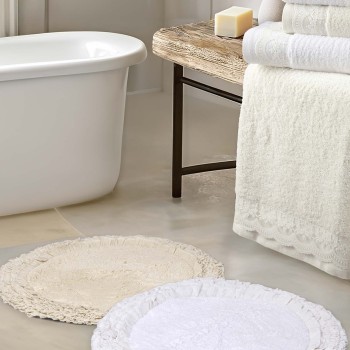 Nima Home Πατάκι Μπάνιου Δ60 - Eden White Λευκό