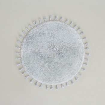 Nima Home Πατάκι Μπάνιου Δ90 - Fuzzy Gray Γκρι