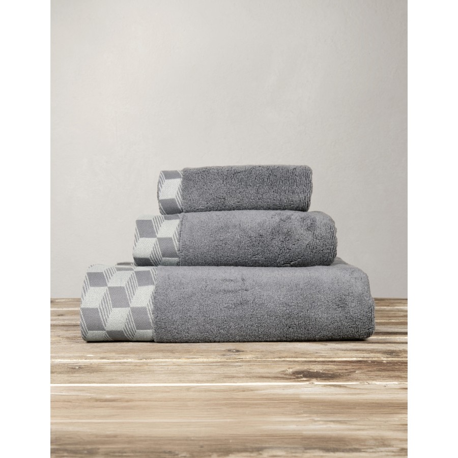 Nima Home Πετσέτα 50x100 Luxe - Dark Gray Γκρι