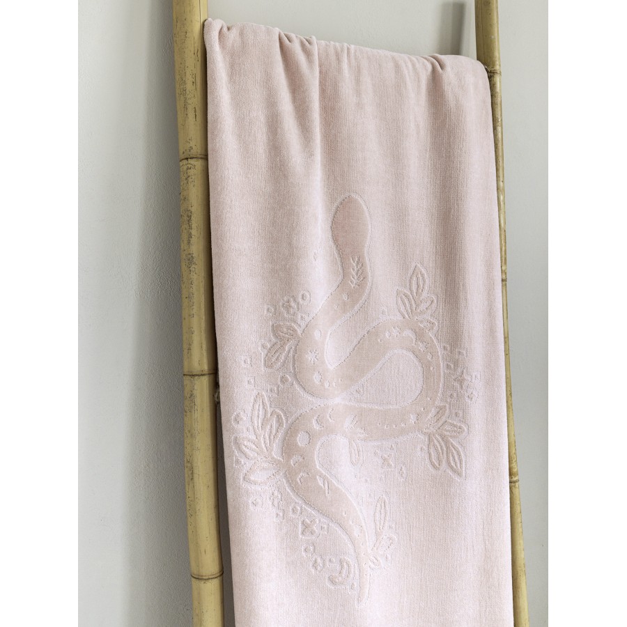 Nima Home Πετσέτα Θαλάσσης 90x160 - Maui Jacquard Ροζ
