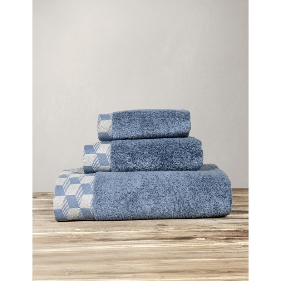 Nima Home Πετσέτα 90x145 Luxe - Denim Blue Μπλε