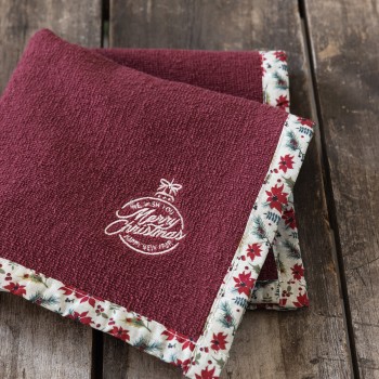 Nima Home Πετσέτα Κουζίνας 40x40 - Merry Κόκκινο