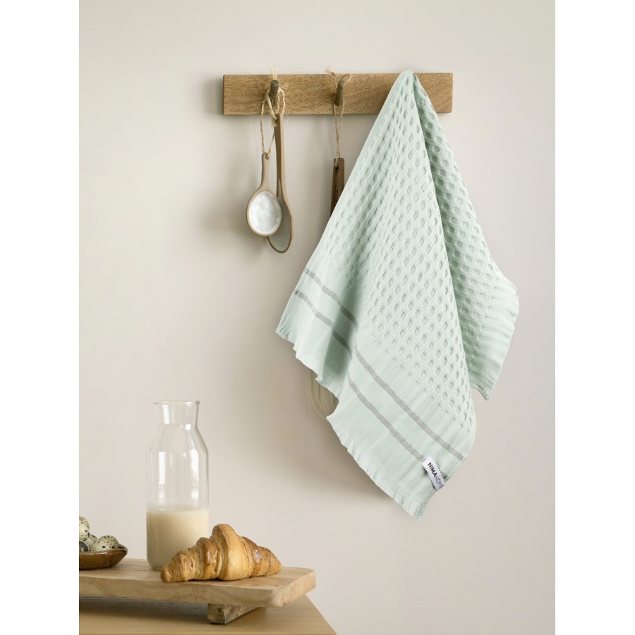 Nima Home Πετσέτα Κουζίνας 40x60 - Waffle Mint Μέντα