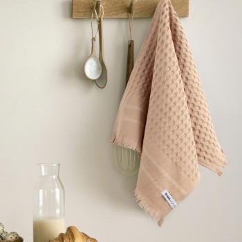 Nima Home Πετσέτα Κουζίνας 40x60 - Waffle Terracotta Τερακότα
