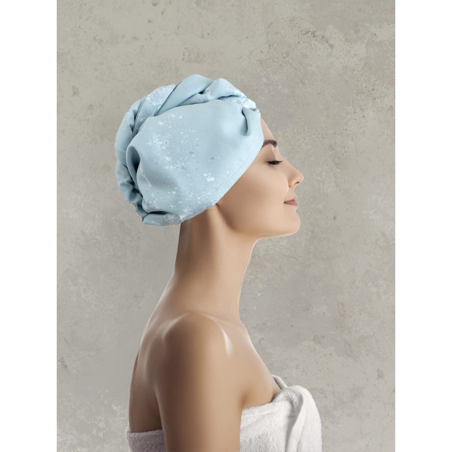 Nima Home Πετσέτα/Τουρμπάνι μαλλιών 25x65 - Kasia Γκρι