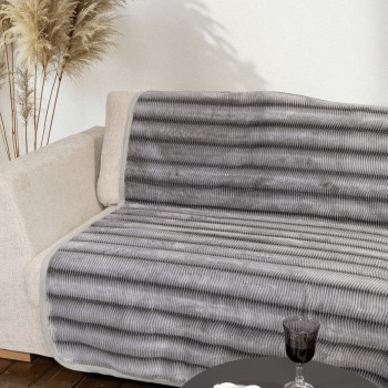 Nima Home Ριχτάρι Αντιολισθητικό 180x180 - Lunetta Light Gray Γκρι