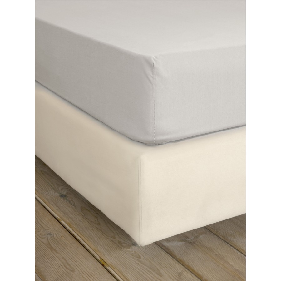 Nima Home Σεντόνι Γίγας με Λάστιχο Unicolors - Oat Beige Μπεζ     185x205+35