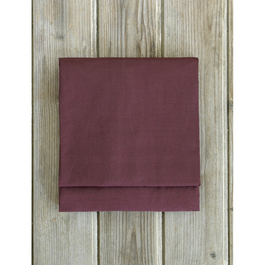 Nima Home Σεντόνι Υπέρδιπλο Unicolors - Deep Bordeaux Μπορντώ   240x260