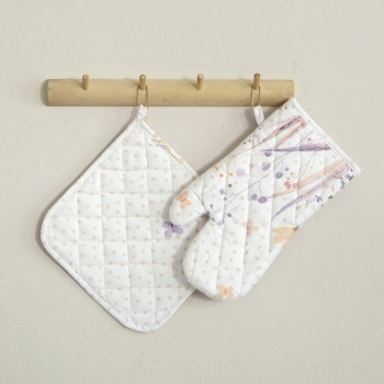 Nima Home Σετ Κουζίνας (Γάντι + Πιάστρα) - Laurel Μπεζ