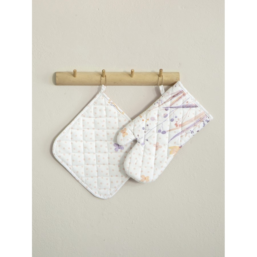 Nima Home Σετ Κουζίνας (Γάντι + Πιάστρα) - Laurel Μπεζ