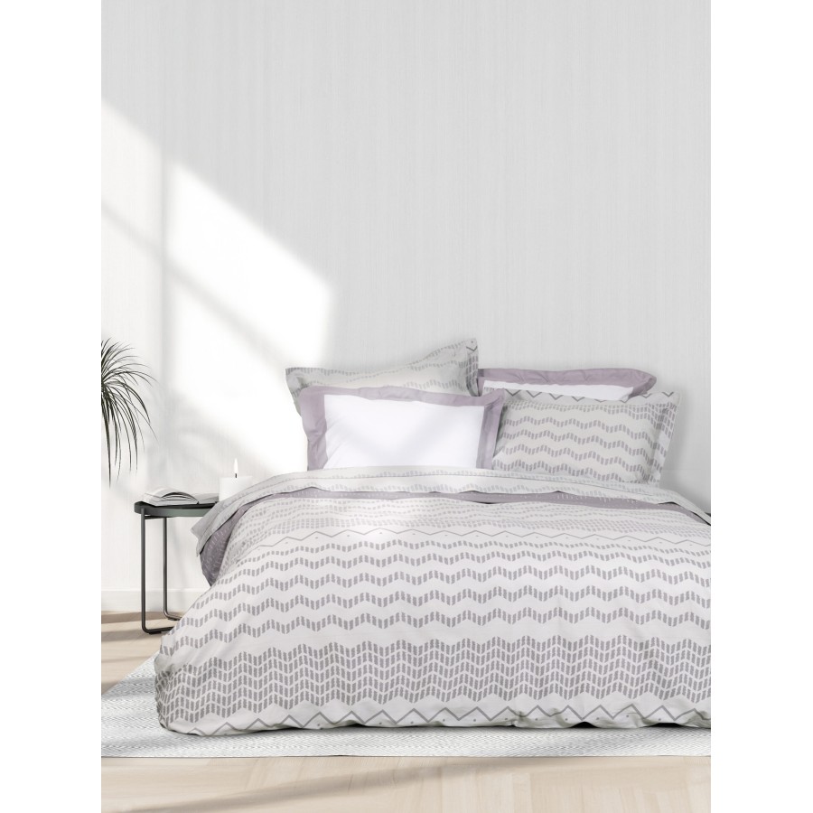 Nima Home Σετ Παπλωματοθήκη Γίγας - Jeymour Γκρι   (1 x 240x260 + 2    52x72+5)