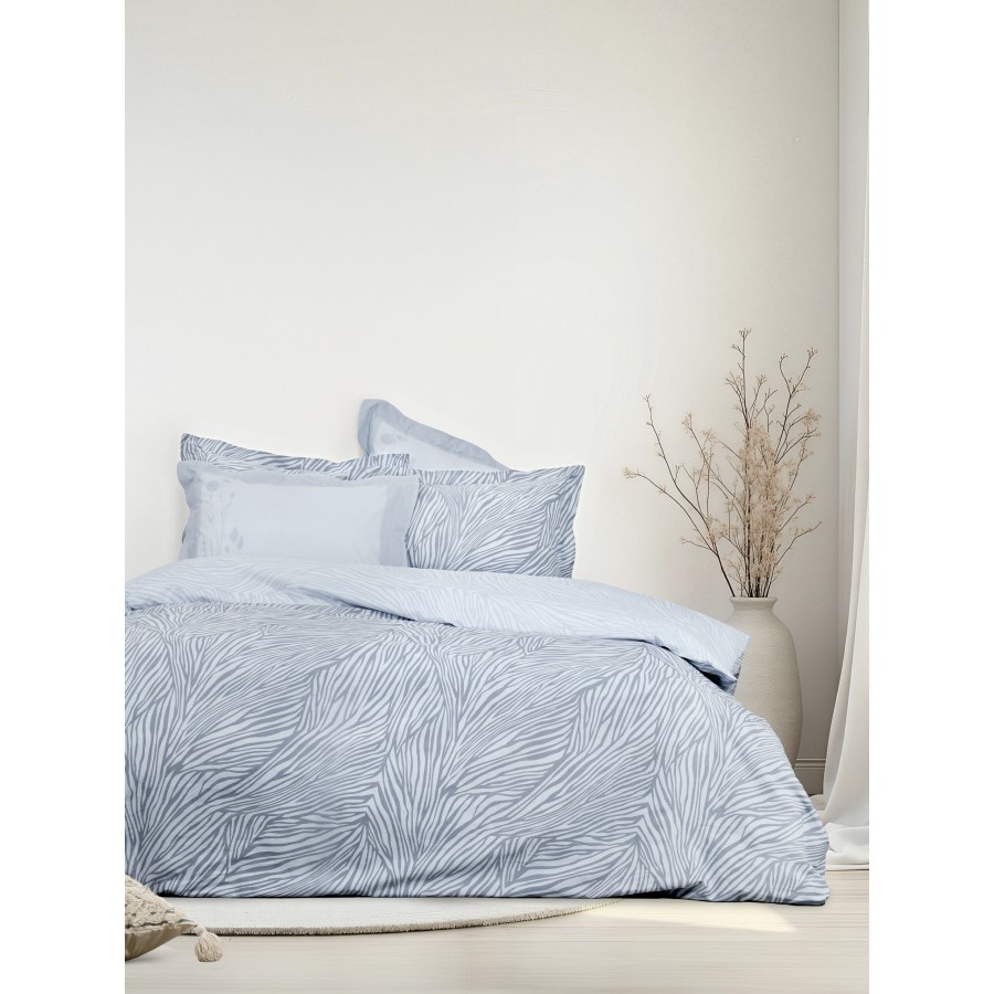 Nima Home Σετ Παπλωματοθήκη Γίγας - Mocca Μπλε, Γκρι   (1 x 240x260 + 2    52x72+5)