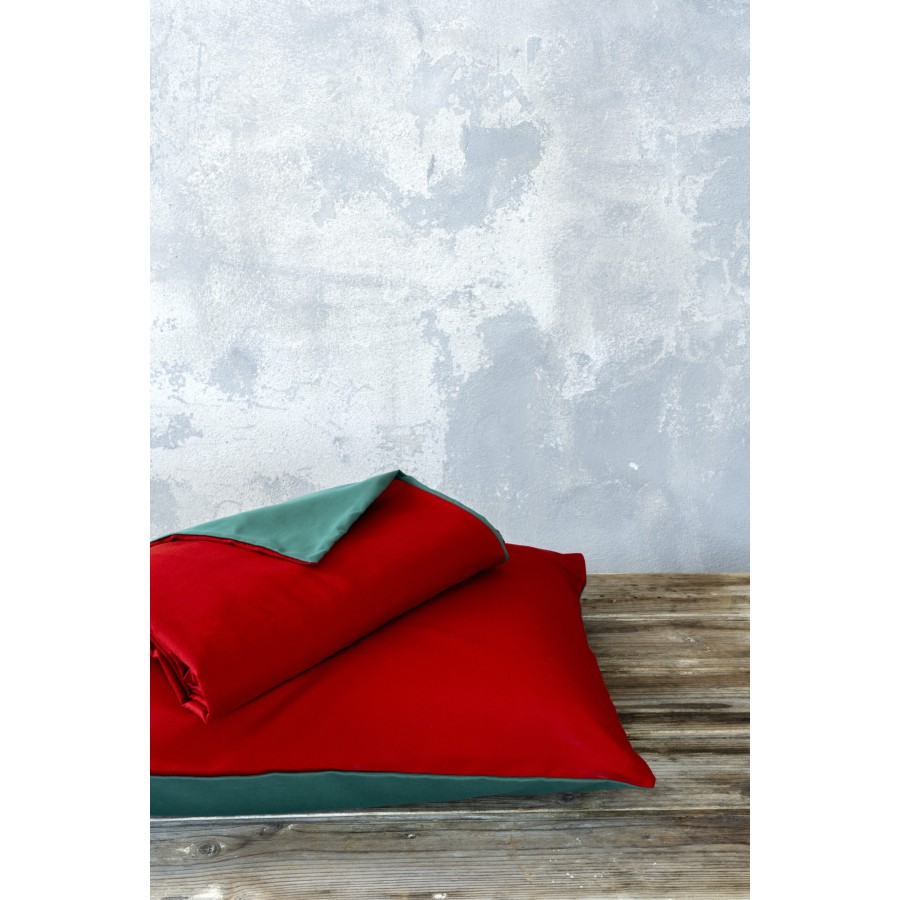 NIMA Home Σετ Παπλωματοθήκη Μονή Abalone - Red / Green Κόκκινο, Πράσινο   (1 x 160x240   50x70)