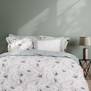 Nima Home Σετ Παπλωματοθήκη Μονή - Celeste Γκρι, Μέντα   (1 x 160x240     52x72+5)