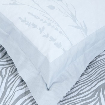 Nima Home Σετ Παπλωματοθήκη Μονή - Mocca Μπλε, Γκρι   (1 x 160x240     52x72+5)