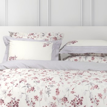 Nima Home Σετ Παπλωματοθήκη Μονή - Tessa Ροζ, Μπεζ   (1 x 160x240     52x72+5)